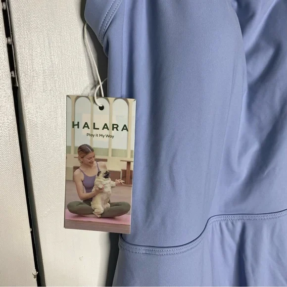 Halara Backless Cut Out Twisted Side Pocket 2-in-1 Barre Ballet Dance Dress M - Picture 9 of 10